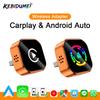 KEBIDUMEI Проводной к Беспроводному CarPlay Мини Автомобильный AI Бокс Оранжевый Смарт-Донгл Быстрое Подключение 5 ГГц Wi-Fi Android Auto Автомобильные Аксессуары
