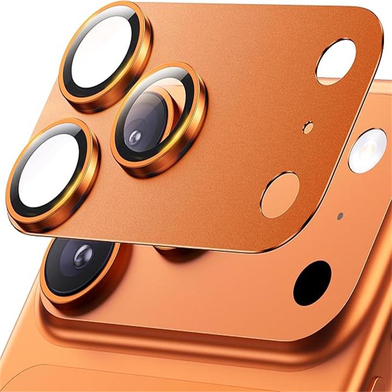 Металлическое закаленное стекло для камеры iPhone 17 Pro Max, алюминиевый черный протектор для линз, крышка-кольцо для линз для iPhone 17 Air 17 Pro Max 5G