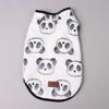 Dog Cute Panda Pattern Shirts Soft and Comfortable Dog Sleeveless Shirt Pajamas Pets Fuzzy Clothes for Small Dogs Cats