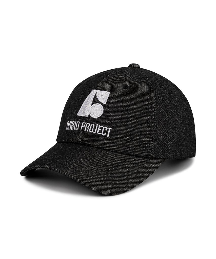 ONRIDPROJECT Джинсовая кепка с символом - Черная