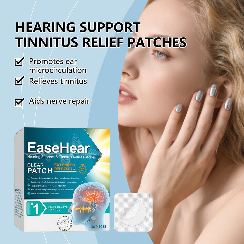 Ear Noise Plaster, Ear Care Patch, Reduces Tinnitus, Noise And Ear Discomfort, Suitable For Travel, Flight And Sleep