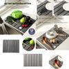 15.74 Inch Diatomaceous Earth Tableware Drying Mat Foldable Dish Mat Kitchen Bathroom Multi-function Countertop Absorbent Mat