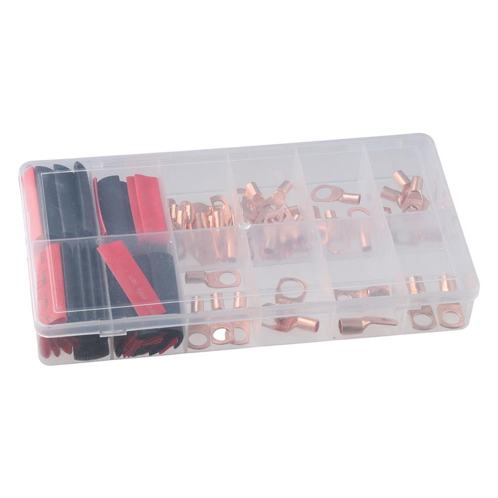 100PCS Wire Lug Crimping Tool Ring Terminal Connectors Wiring Connectors  Home Applications