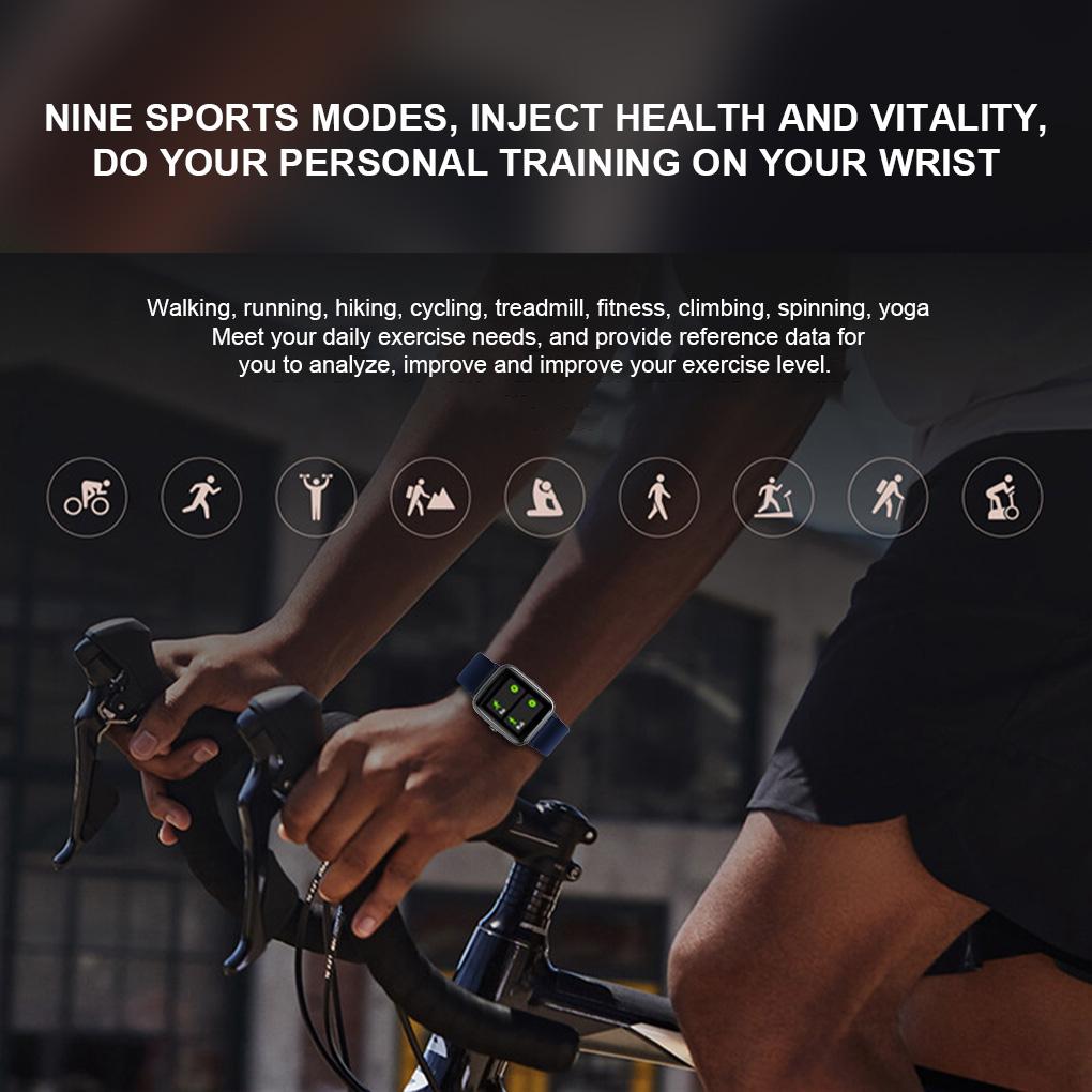 1.3 Inch Screen Screen Rainproof Smart Watch Running Sports Wristwatch Message Reminder Alarm Clock Wristband