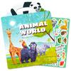 Jelly Sticker Book Early Education Concentration Cultivation Fun Zoo Sticker Book Puzzle Cultivation Scene Diy Sticker