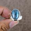 Labradorite Genstone Handmade 925 Sterling Silver Jewelry Ring Size 8 KKG-539