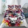 Painting Animals 3d Duvet Cover Set Single Twin Double Queen King Cal King Size Bed Linen Set