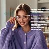Умные очки для мужчин и женщин, линзы с защитой от синего света, Bluetooth 5.4, аудиодинамик, магнитная зарядка, голосовой помощник, открытое ухо