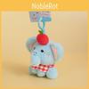 Apple Elephant Adorable Plush Keychain With Soft Fur Bag Ornament Doll Gift