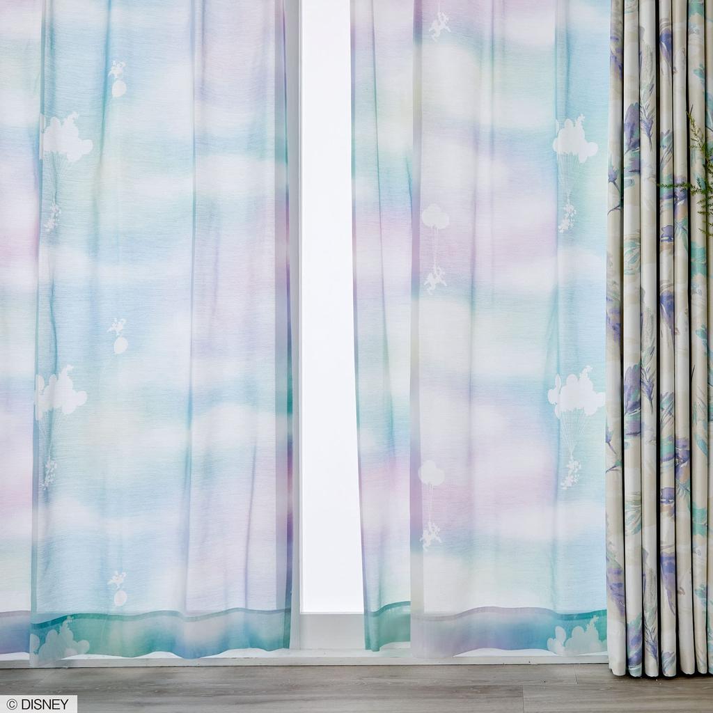 Suminoe Disney Mickey Mellow Voile Curtain Sheer 1 Piece 100 X 176cm B 342-73832