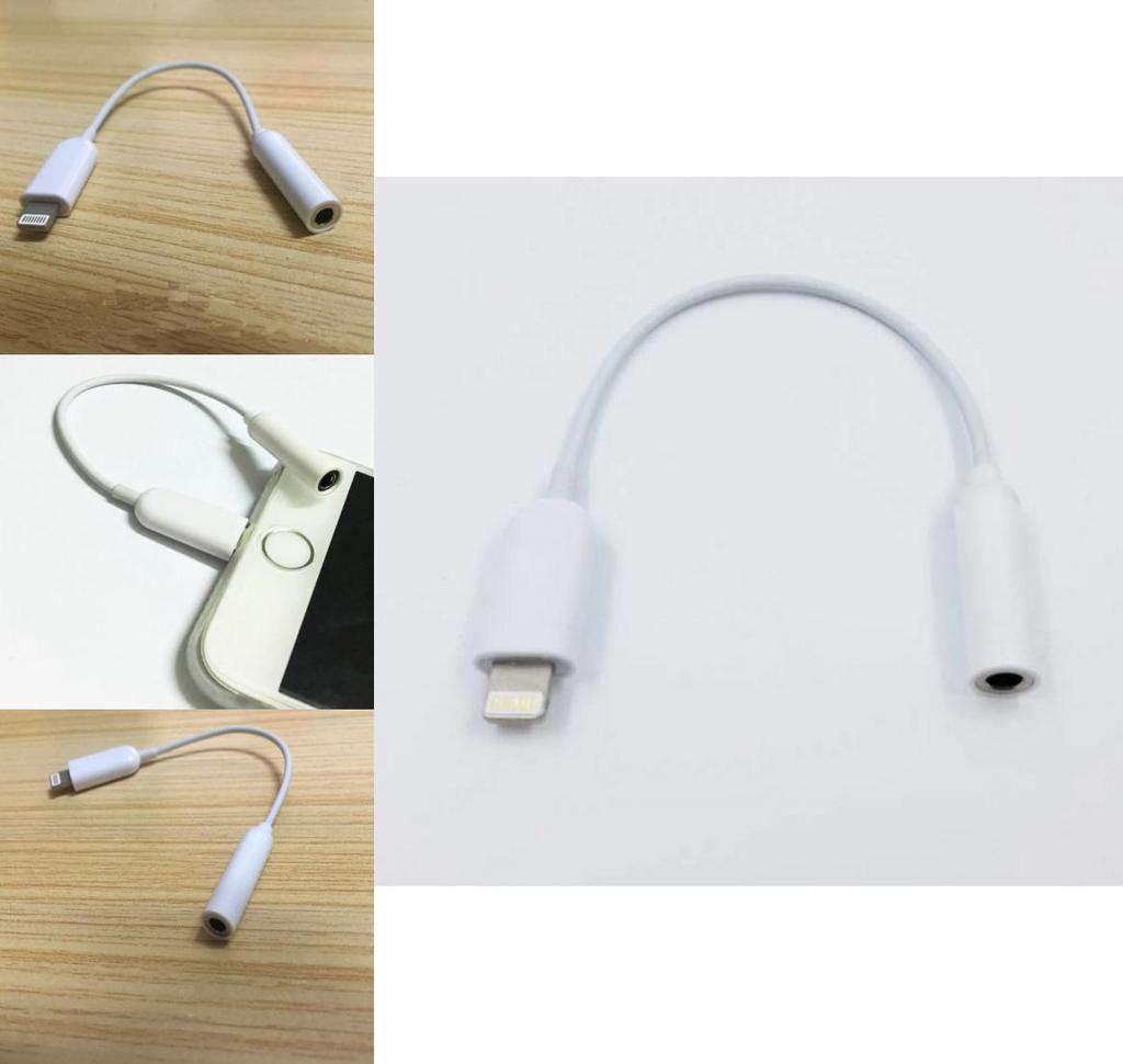 Аудиокабель Apple Iphone Ipad 8-контактный на 3,5 мм с позолоченными разъемами для автомобильного и мобильного аудио