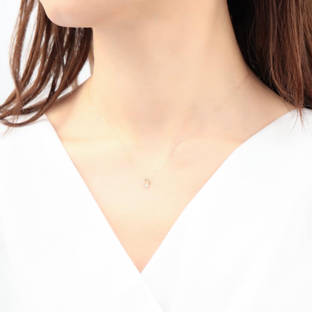 Estelle K10 Yellow Gold Diamond Necklace 0442-0424-0020-0000