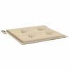 Garden Chair Cushions 4 pcs. Beige 40x40x4 cm Oxford Fabric