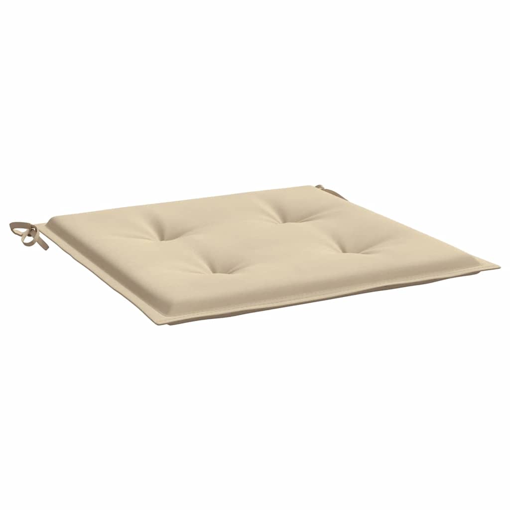 Garden Chair Cushions 4 pcs. Beige 40x40x4 cm Oxford Fabric