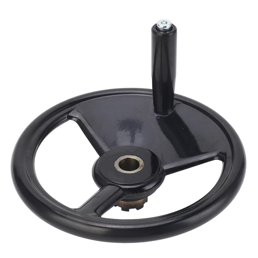 Milling Hand Wheel 22x250mm Engineering Plastics Multifunctional Round Shape Hand Wheel for Grinders