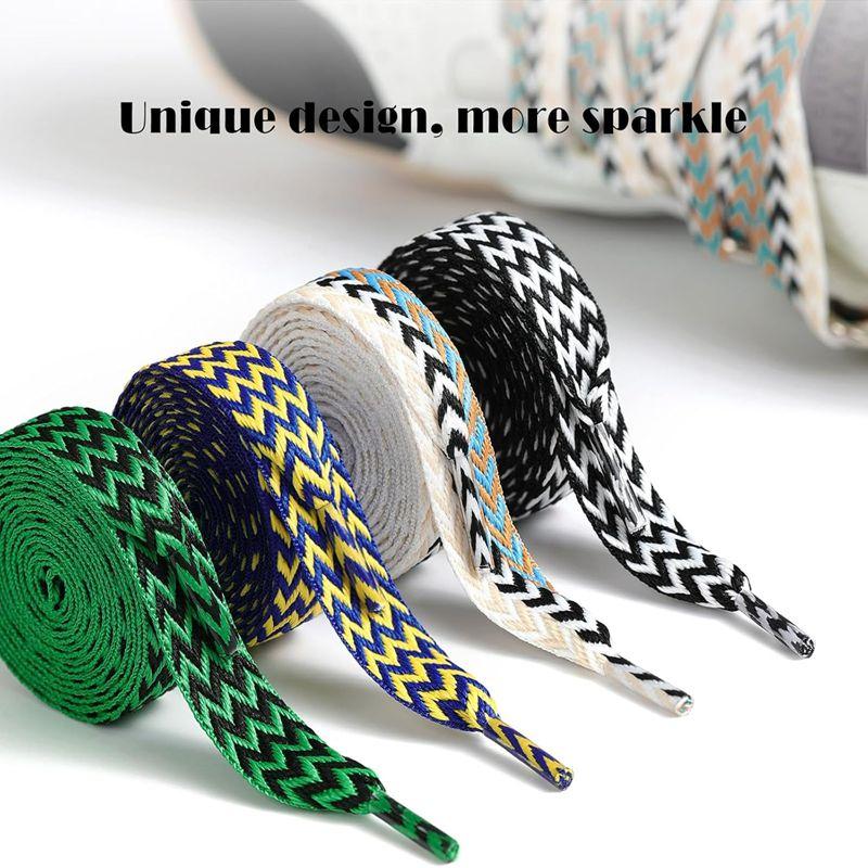 Шнурки для кроссовок шириной 1,5 см, толстые плоские шнурки для баскетбола, тенниса, спортивной обуви, шнурки для обуви в виде волнистой булки