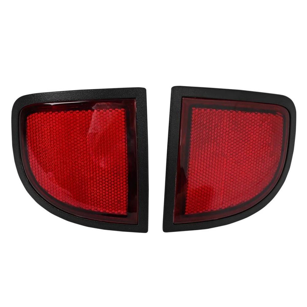 2Pcs Rear Bumper Reflector Tail Light Lamp Left & Right For Mitsubishi Triton ML MN L200 2005-2015
