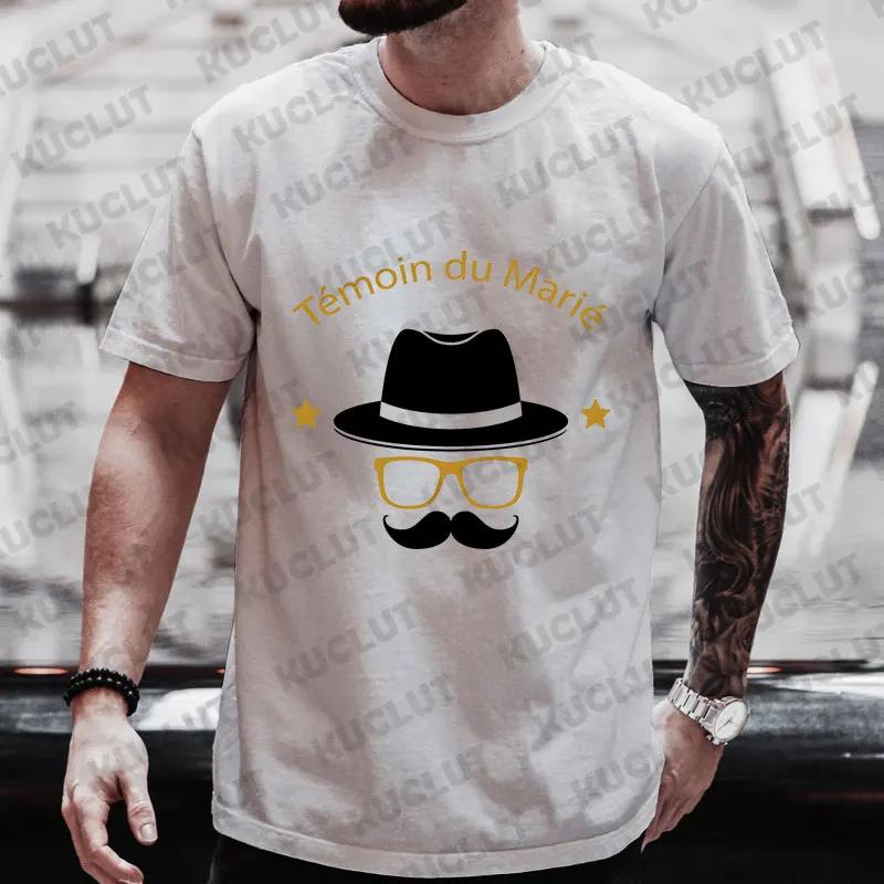 French Single Farewell Bachelor Stagparty Tees Future Team Groom Squad Evg Tops Groomsman Wedding Party T Shirt Short Sleeve