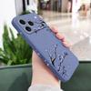 Фиолетовый Цветочный Дождь Чехол для Телефона Для iPhone 17 16 16e 15 14 13 Air Plus Pro Max Mini Жидкий Силиконовый Чехол