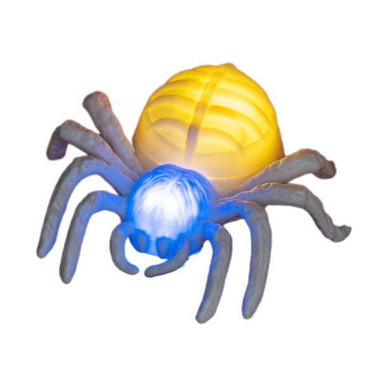 2/3/5Pcs Halloween Glowing Light Two-Color LED Design Spider Shape Night Light Portable Lightweight Halloween Decoration