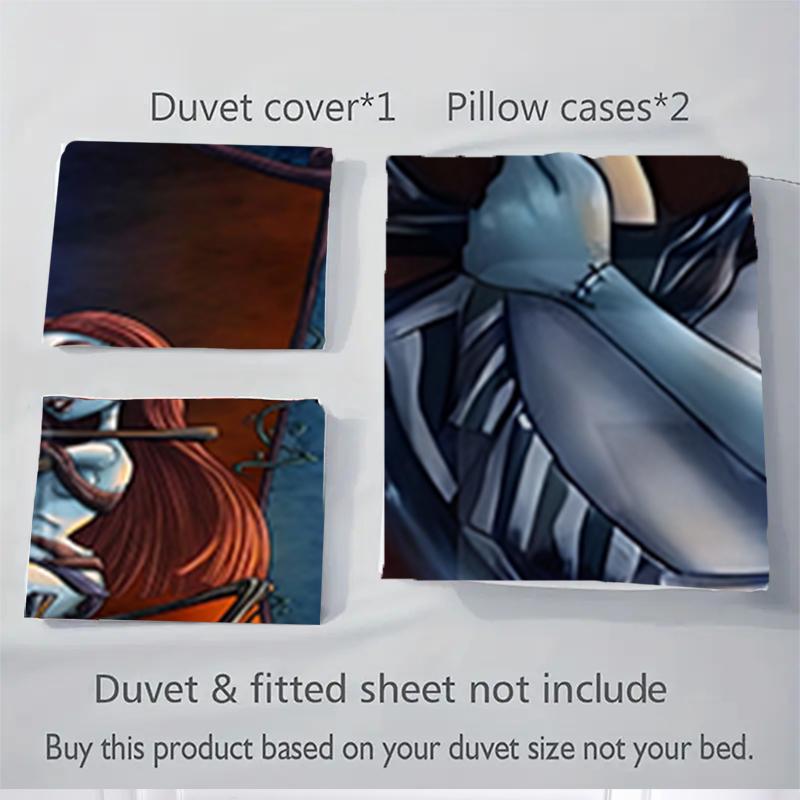 3Pcs Nightmare Before Christmas Bedding Sets For All Sizes New 3D Printed Bed Cover Comforter Duvet Cover Pillowcase Bedroom Decoration