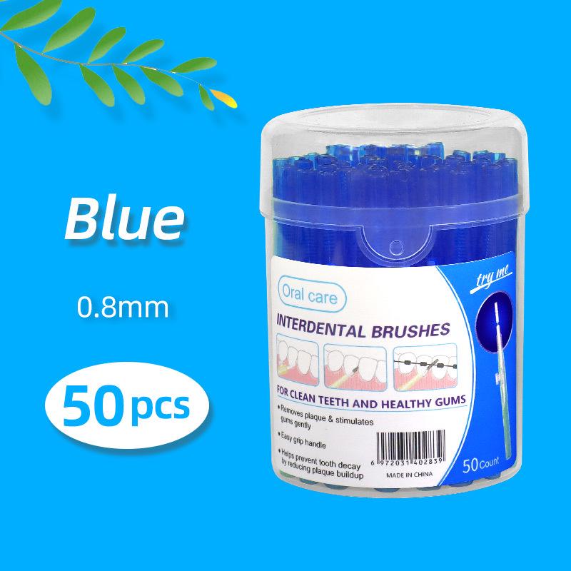 Выдвижная межзубная щетка пуш-пул для очистки промежутков