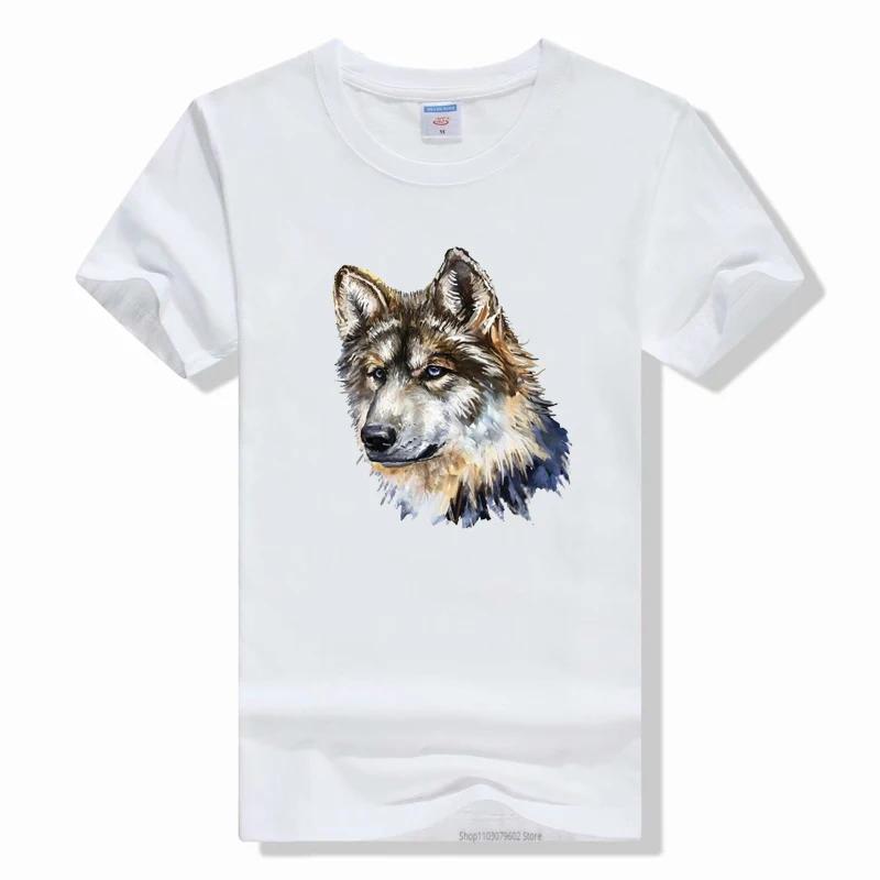 Wolf T-Shirt Print Tees Summer Short Clothing Fashion Harajuku Animal Tops Casual O-Neck T Shirt