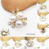 Simplicity Buttons Accessories Pearl Alloy DIY Rhinestones 10PCS/Set High Quality Crystal Diamante Jewelry Popular Flower