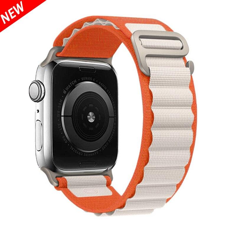 Для Apple Watch Band Alpine loop Strap Ultra2 49 мм 44 мм 40 мм 45 мм 41 мм 42 мм 38 мм нейлоновый браслет iWatch 9 7 6 5 4 se 8 band