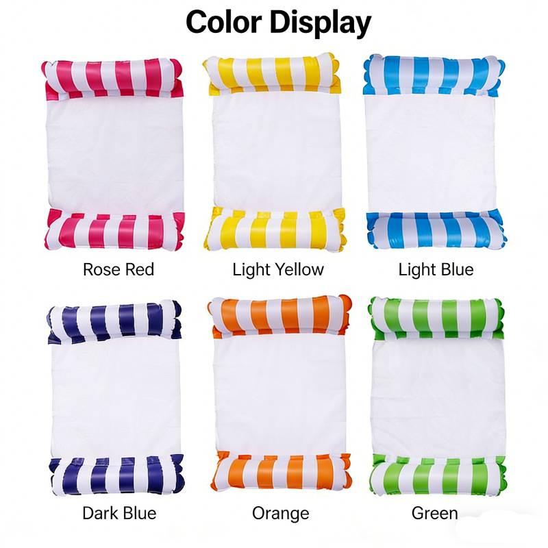 Надувной плавающий гамак-шезлонг, складной, портативная плавучая кровать, плавучий матрас для бассейна, пляжа