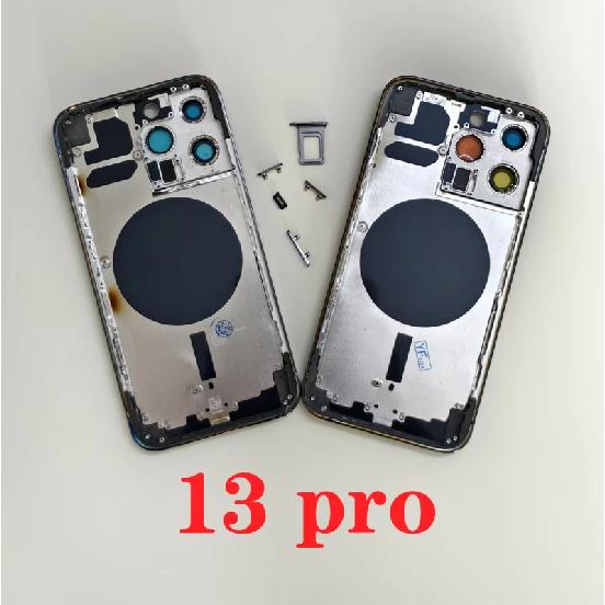 Задняя крышка OEM для iPhone 13 Pro Max 12 Mini 11 SE3 14 Pro max Задний корпус С бесплатными подарками, Рамка задней крышки + Задняя крышка + Боковые кнопки