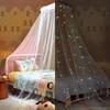 1 комплект Занавеска Сетка для кровати Балдахин Покрывало Удобный Полиэстер Летний Балдахин для кровати Светится в темноте