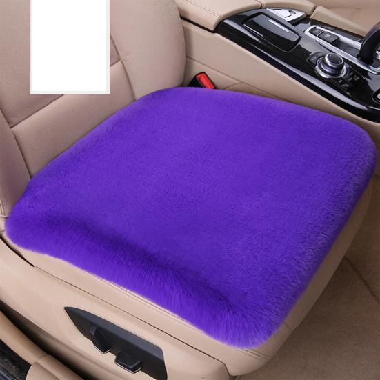 Утолщенный плюшевый комплект подушек для автомобильных сидений, противоскользящий дизайн, влагоотводящие, простая установка, мягкие и пушистые чехлы для передних и задних сидений