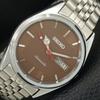 ВИНТАЖНЫЕ ОТРЕМОНТИРОВАННЫЕ МУЖСКИЕ АВТОМАТИЧЕСКИЕ ЧАСЫ SEIKO 6309A ЯПОНИЯ КОРИЧНЕВЫЙ ЦИФЕРБЛАТ a443198-1