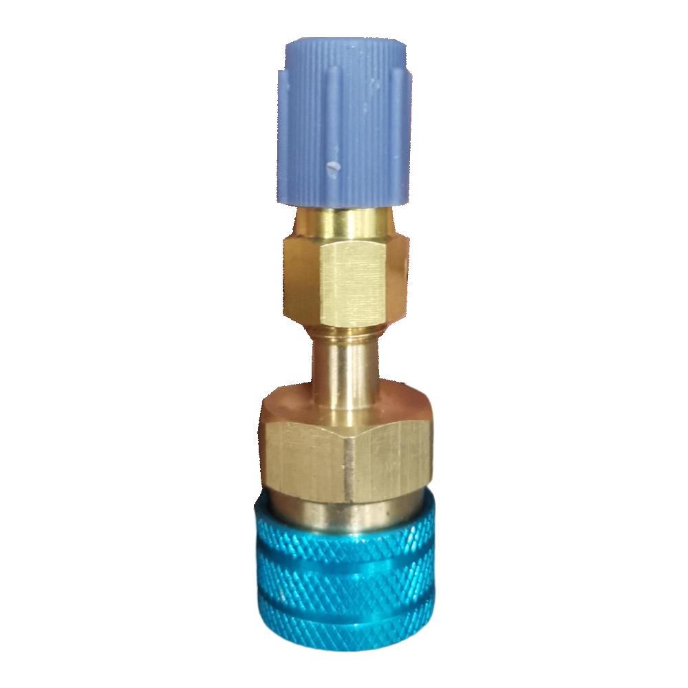 1/2Pcs Auto Off R1234YF Quick Coupler Adapter AC Hose Fitting Connectors R1234YF To R134A