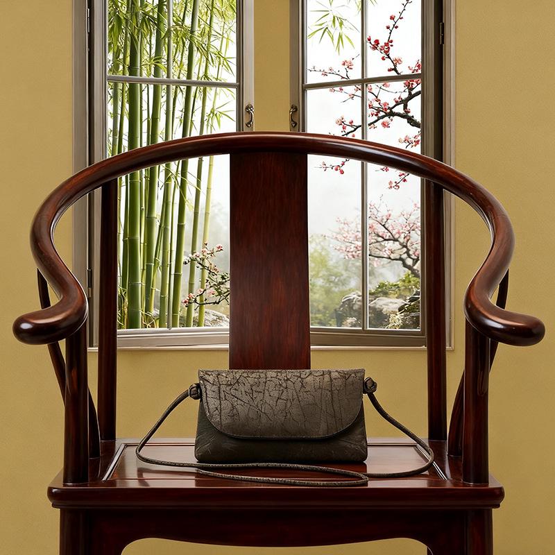 Сумка через плечо Сянъюньша: Новая сумка в китайском стиле из шелка тутового дерева и парчи Сун для телефона и через плечо