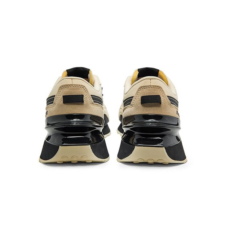 Mizuno Elite Retro Low-Top Running Shoes Unisex Sneakers Sand Black D1GH213002