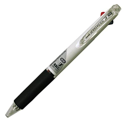 Шариковая ручка Mitsubishi Pencil 3 цвета Jet Stream 0.5 белая легко писать SXE340005.1