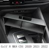 Для VW Volkswagen Golf 8 MK8 CD1    Golf8 Автомобильный центральный подлокотник Ящик для хранения Центральная консоль Флокированный органайзер Держатель