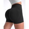 Summer Sexy Peach Buttock Lifting Sports Yoga Shorts Women's High Waist Belly Holding European and American Fitness Three-Point Hot Pants Breathable