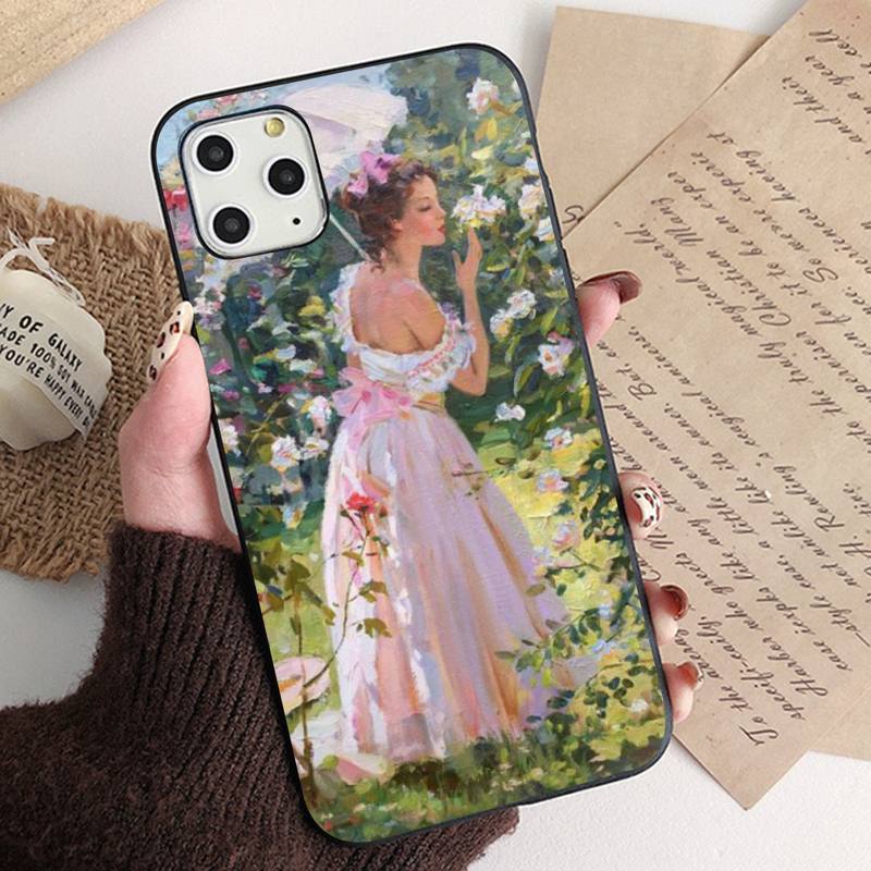 Чехол для телефона MaiYaCa Renaissance art Painting для iPhone 13 11 12 pro XS MAX 8 7 6 6S Plus X 5S SE 2020 XR