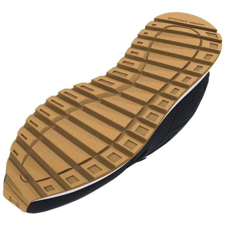 Under Armour UA Essential Runner Черно-белый с коричневой подошвой Мужские 3028387-001