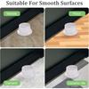 Silicone Door Stopper Wall Protector Bedroom Door Handle Bumper Self Adhesive Anti-crash Pad Practical Furniture Accessories
