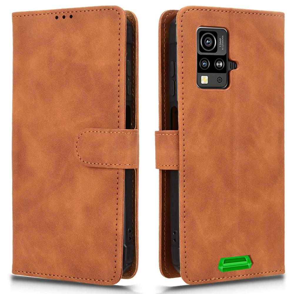 For Blackview BV4800 Leather Case Skin Feel Anti Drop Wallet Stand Flip Phone Cover