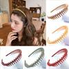 Hairband for Woman High Quality Girls Candy Color Korean Headbands Wave Hair Band Matte New Charming Anti-skid Hair Accessories with Teeth Unique