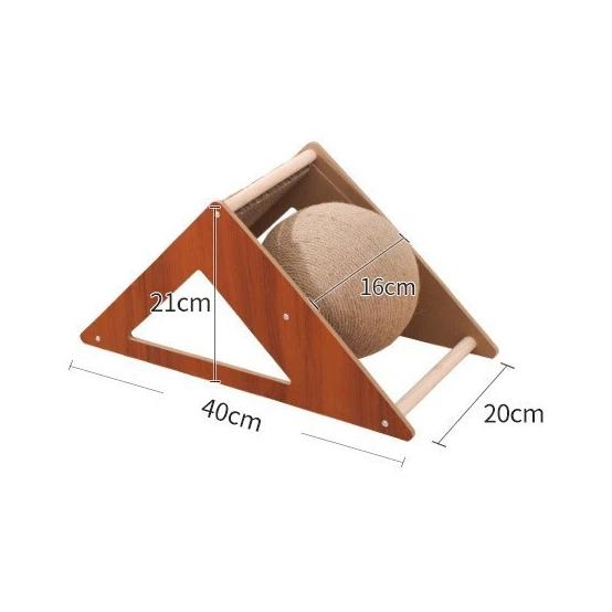 Треугольная доска для кошек Когтеточка Сизалевый мяч для царапания Износостойкие Устойчивые к царапинам Шлифовальные лапки Игрушки Товары для кошек Аксессуары