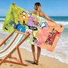 Adventure Time Print Beach Towel, Large Soft Quick Dry Towel for Beach Camping Swimming