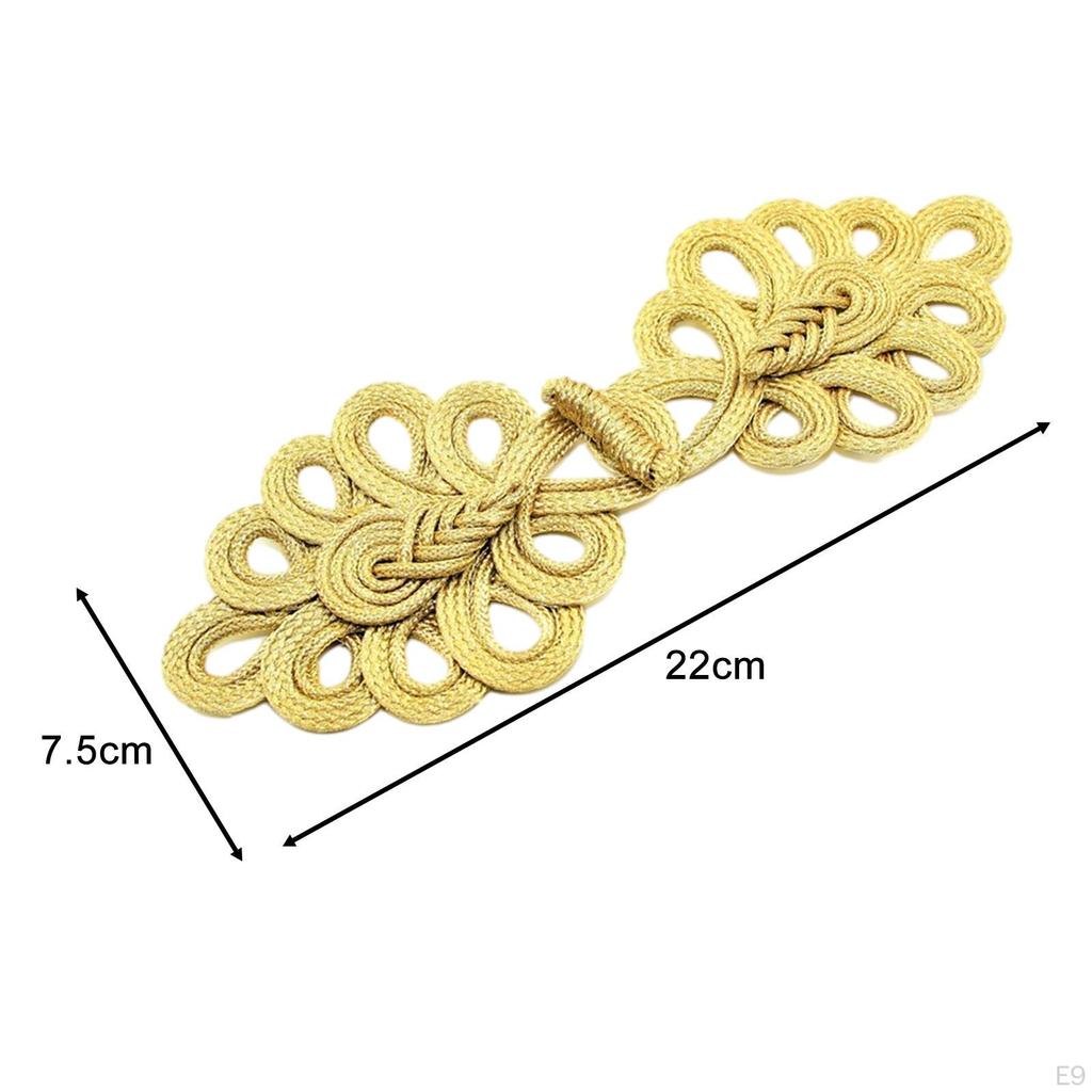 1 пара китайских узлов, пуговицы-лягушки, застежки, швейные застежки для свитера, плаща, пальто, шарфа, кардигана