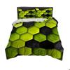 3D Honeycomb Square Gradient Color Print Bedding Set 1 Duvet Cover 1/2 Pillowcases Adult and Kids Bedding Set Luxury