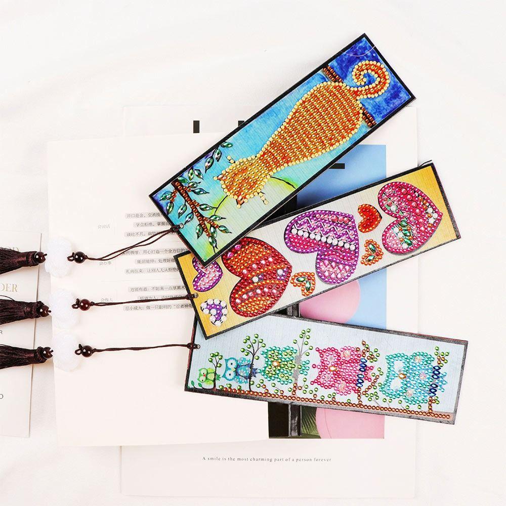Подвеска Подарки ручной работы Наборы для творчества Закладка Алмазная вышивка Закладка Закладка с кисточкой